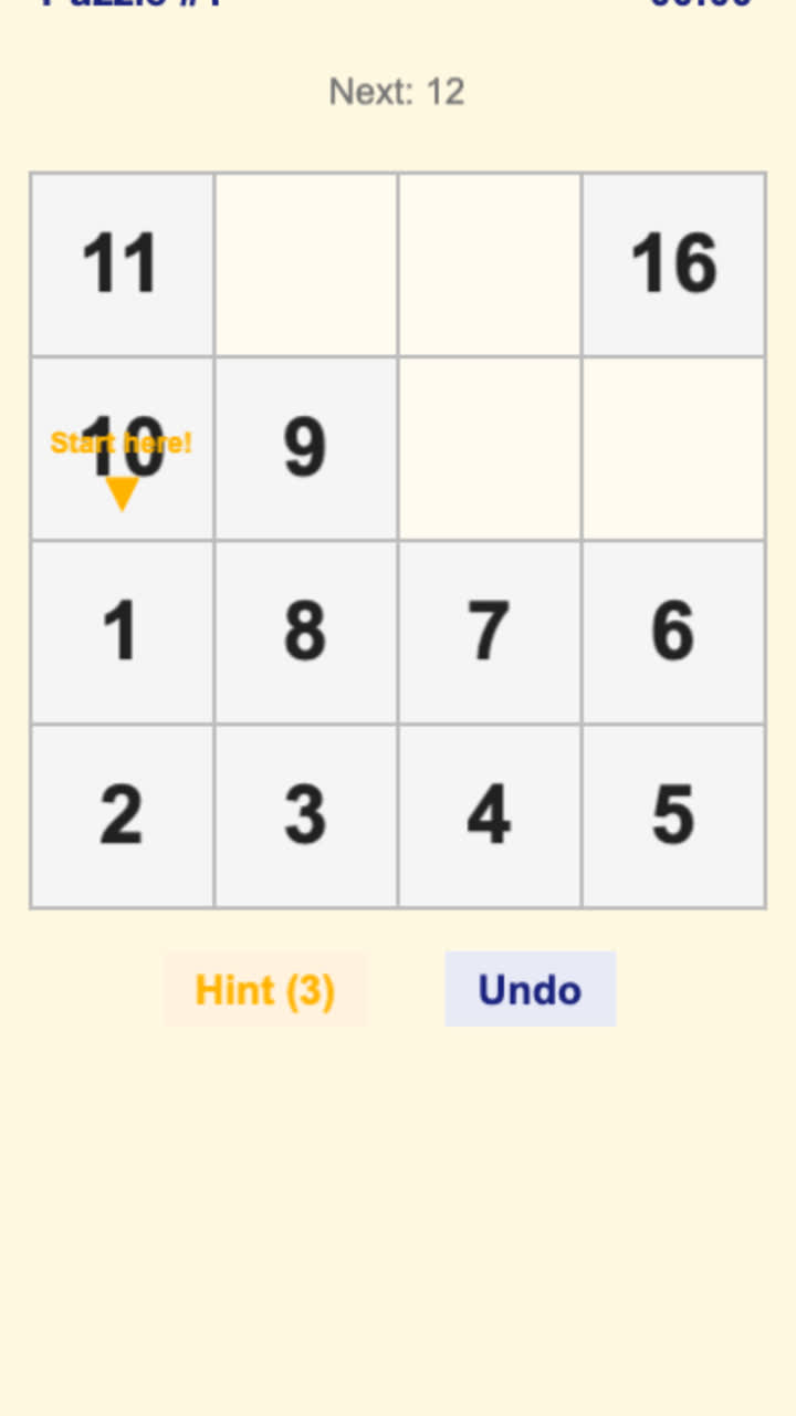 Number Path — Puzzle game